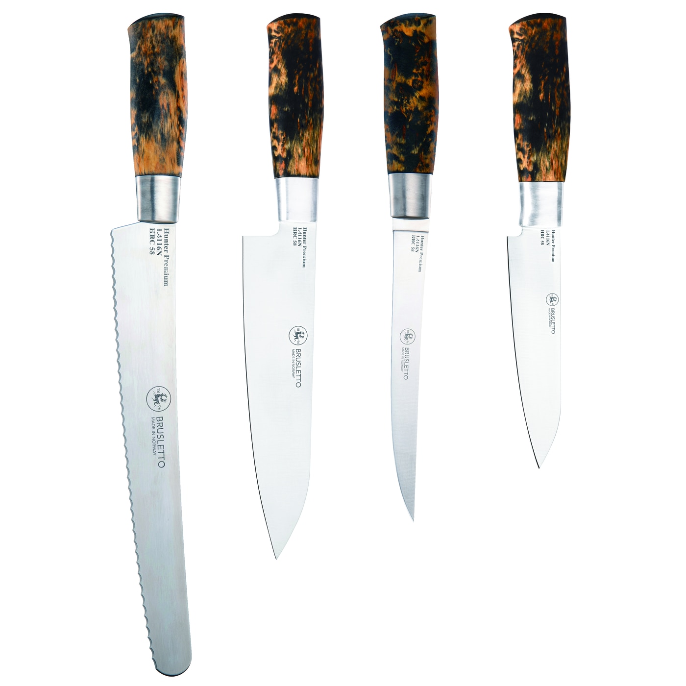 Hunter Premium Chef 4-Piece Knife Set